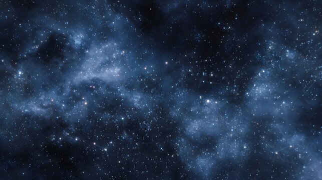 A breathtaking view of the deep cosmos filled with countless twinkling stars luminous nebulae clouds and intricate celestial patterns