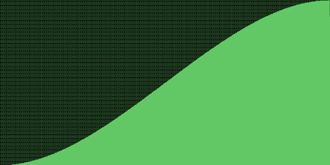 Dither Pattern Bitmap Texture Smooth Curved Border Vector Abstract Background. Glitch Screen With Flicker Pixels Effect Panoramic Abstraction. 8bit Pixel Art Retro Video Arcade Game Green Illustration