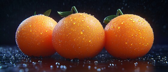 Vibrant ripe tomatoes with water drops background