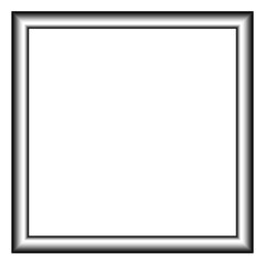 Obraz premium Modern black, white, grey square border PNG with simple borders, transparent background, suitable for professional, classic or luxury digital mockup layouts 1