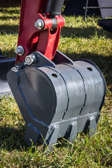 Shovel of excavator or bulldozer. Part of industrial machinery