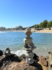 stones on the beach