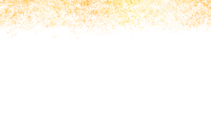 glowing gold sparkle shimmer flakes on transparent background for wedding festivals