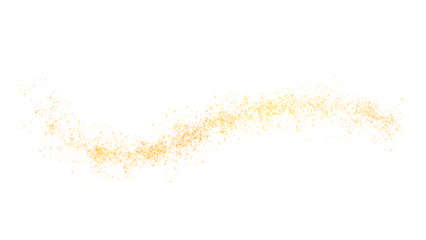 glowing gold sparkle shimmer flakes on transparent background for wedding festivals