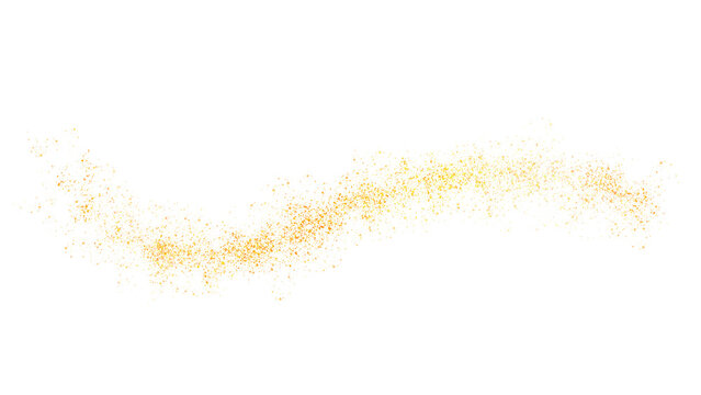 glowing gold sparkle shimmer flakes on transparent background for wedding festivals