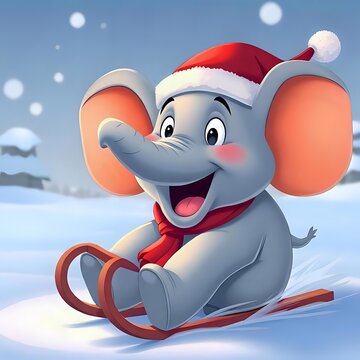 Felices fiestas navide&ntilde;as (elefante).