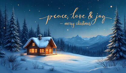 Adorable Santa Claus Cartoon Waving with Gift Sack — Cute Christmas Illustration with Pastel Snowy Background and Candy Canes