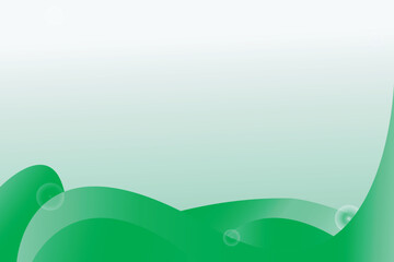 Obraz premium Abstract gradient green background with geometry shape or soft backdrop wallpaper for flyer banner presentation slide