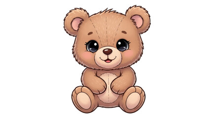 Fototapeta premium Bear isolated on transparent background