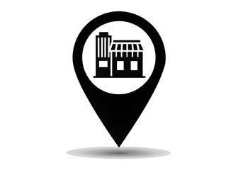 business location map pin icon 
