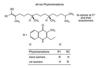 all-rac-phytomenadione, chemical structure of all-rac-phytomenadione, drug substance