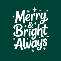 Fototapeta premium Merry Christmas Typography T-Shirt Design