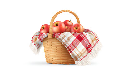 basket with apples
