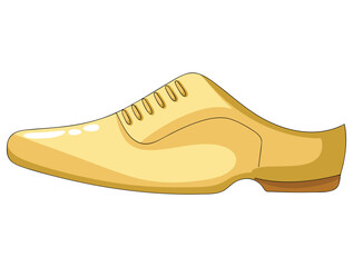 Illustration of shoe on white background vector isolated perfect for fashion footwear casual style accessory seasonal or creative design themed artwork