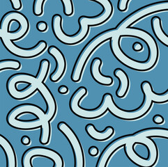 Colorful abstract hand drawn vector doodles