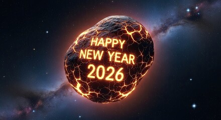 Happy New Year 2026 Cosmic Event