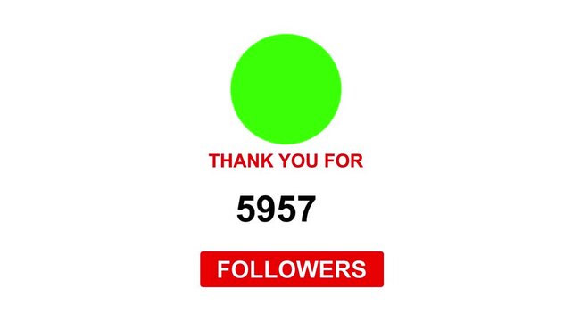 Thank you for 11000 followers. Celebrate with your fans ,Congratulations Social media 11k followers counting notification icon animation on alpha channel, Incoming followers counting notification.