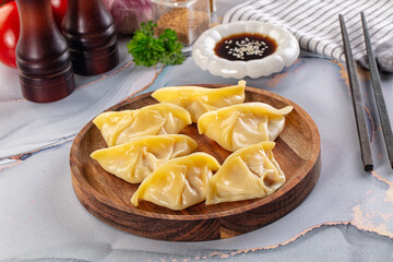 Japanese cuisine stuffed dumplings Gyoza