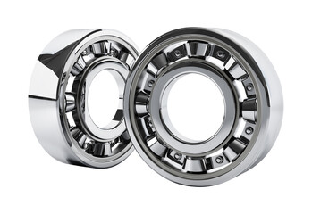 Wheel bearing on transparent background. 3D illustration