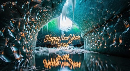 Happy New Year in an Ice Cave