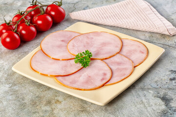 Delicous pork carbonate slices snack