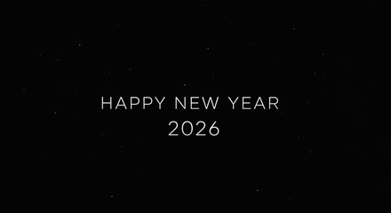 Happy New Year 2026 Celebration Greeting Animation