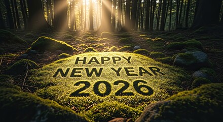 New Year 2026 Begins In A Magical Forest Setting