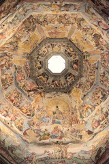 Obraz premium Florence Duomo Dome Fresco Artwork