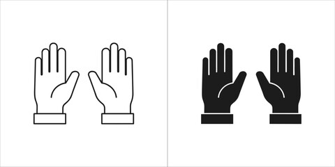 Two hands with open palms