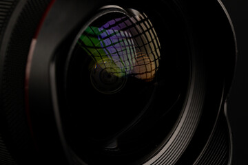 Canon RF 10 20mm Wide Angle Lens on Black