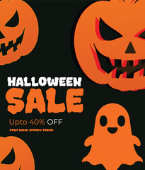 Happy halloween celebration pumpkin spooky ig posts