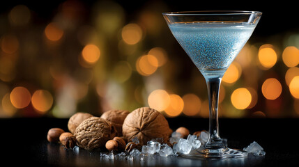 cocktail, champagne, christmas, wine, alcohol, drink, glass, celebration, martini, beverage, party