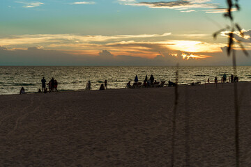 Sunset Silhouettes at Holmes Beach