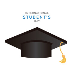 International Student's Day with Graduation Cap