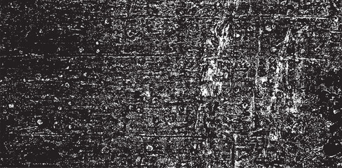 Scratched and Cracked Grunge Urban Background Texture Vector. Dust Overlay Distress Grainy Grungy Effect. Distressed Backdrop Vector Illustration. Isolated Black on White Background. EPS 10.