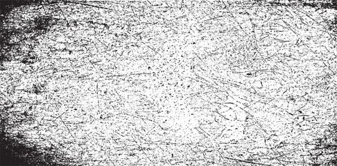 Scratched and Cracked Grunge Urban Background Texture Vector. Dust Overlay Distress Grainy Grungy Effect. Distressed Backdrop Vector Illustration. Isolated Black on White Background. EPS 10.