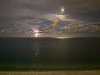 Lightning Over Ocean at Holmes Beach, Anna Maria Island