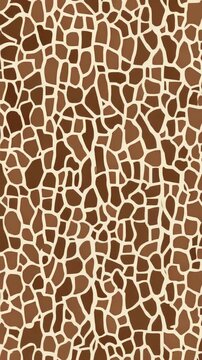 Creative animal pattern design with warm tones and intricate shapes in abstract style