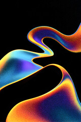 Dynamic abstract flow with vibrant colors for modern designs, add a touch of the future with this eye-catching background for your creative needs