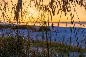 Sunset Silhouette at Holmes Beach, Anna Maria Island