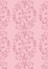 Pink Lace Floral Pattern