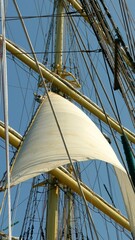 sail filled with wind