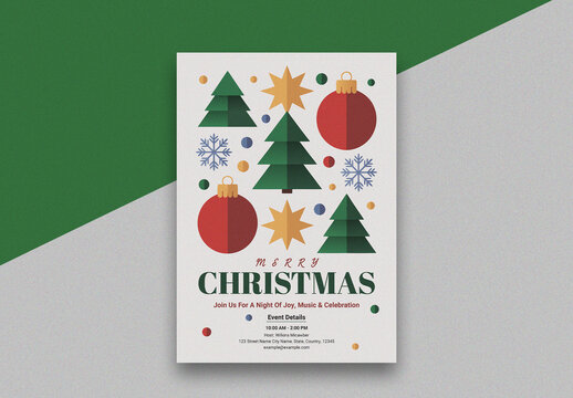 Christmas Invitation Cards Layout