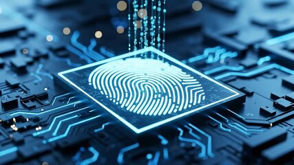 Digital fingerprint security technology on a circuit board for data protection. - Powered by Adobe
