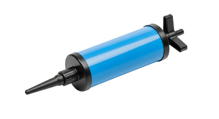 Fototapeta premium Blue and Black Handheld Air Pump graphic isolated on a transparent background