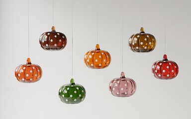 Colorful Whimsical Pumpkin Decorations for Fall and Halloween