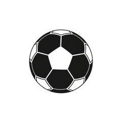 Naklejka premium Striking black and white soccer ball vector illustration, classic design for sports, events, and print projects, simple yet dynamic, perfect for infographics and visual content