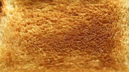 Toasted bread slice showing golden brown texture for breakfast