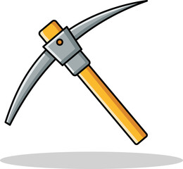 Mining and Construction Tool Icon on white background