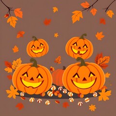 halloween pumpkin background
